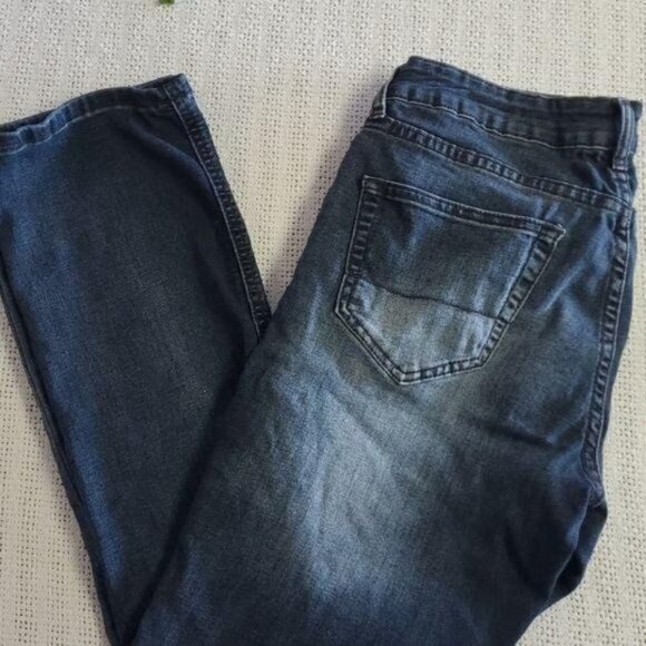 Izod Comfort Straight Stretch Sz. 32 x 30 Blue Jeans - Picture 2 of 10